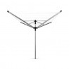Εξωτερική απλώστρα Brabantia Lift-O-Matic Advance 90300253, 50 μ., Ρυθμιζόμενο ύψος, Βάση για στερέωση στο τσιμέντο, Θήκη, Τσάντα με μανταλάκια, Ανθεκτική στη διάβρωση, Ανοξείδωτο