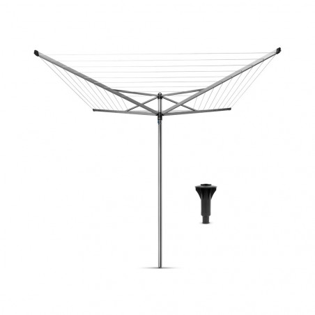 Brabantia TopSpinner 90300261 Outdoor Space, 40 m, Concrete Anchor, Corrosion-Resistant, Stainless Steel