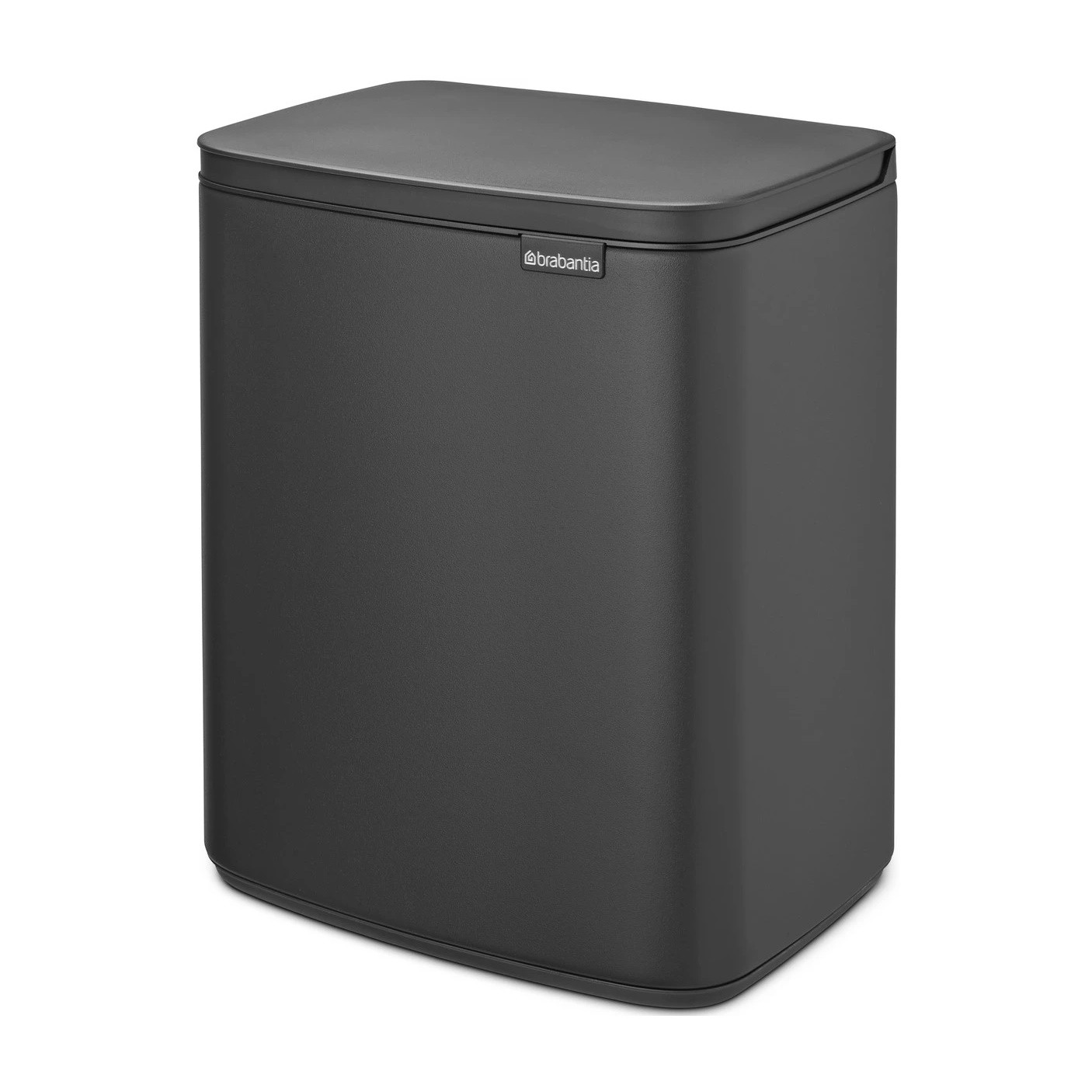 Кош за боклук Brabantia Bo Small 1006635, 12 л, Безшумно и плавно отваряне, Противоплъзгаща основа, Черен