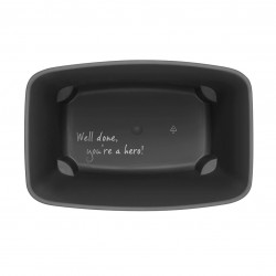 Кош за боклук Brabantia Bo Small 1006633, 12 л, Безшумно и плавно отваряне, Противоплъзгаща основа, Бял