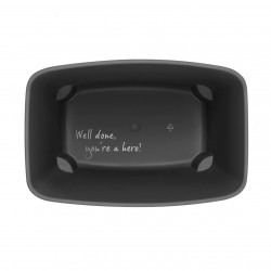 Cos de gunoi Brabantia Bo Small Hi 1006647, 12 L, Deschidere lina si silentioasa, Baza antiderapanta, Alb