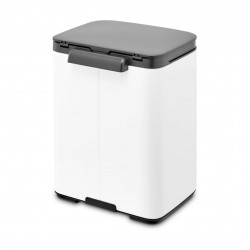 Кош за боклук Brabantia Bo Small 1006621, 4 л, Плавно и безшумно отваряне, Противоплъзгаща основа, Бял
