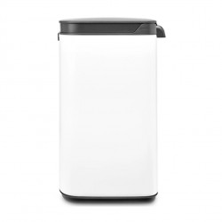 Кош за боклук Brabantia Bo Small 1006621, 4 л, Плавно и безшумно отваряне, Противоплъзгаща основа, Бял