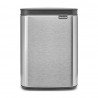 Cos de gunoi Brabantia Bo Small 1006625, 4 L, Deschidere lina si silentioasa, Baza antiderapanta, Rezistent la amprente, Inox/Mat