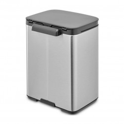 Cos de gunoi Brabantia Bo Small 1006625, 4 L, Deschidere lina si silentioasa, Baza antiderapanta, Rezistent la amprente, Inox/Mat