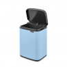 Cos de gunoi Brabantia Bo Small 1006626, 4 L, Deschidere lina si silentioasa, Baza antiderapanta, Albastru deschis