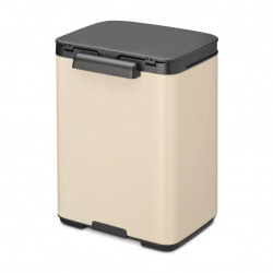 Κάδος Brabantia Bo Small 1008865, 4 L, Ομαλό και αθόρυβο άνοιγμα, Αντιολισθητική βάση, Μπεζ
