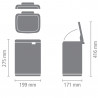 Кош за боклук Brabantia Bo Small 1008865, 4 л, Плавно и безшумно отваряне, Противоплъзгаща основа, Бежов