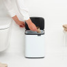 Κάδος Brabantia Bo Small 1006627, 7 L, Ομαλό και αθόρυβο άνοιγμα, Αντιολισθητική βάση, Λευκό