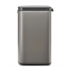 Кош за боклук Brabantia Bo Small 1006628, 7 л, Плавно и безшумно отваряне, Противоплъзгаща основа, Сив