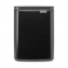 Cos de gunoi Brabantia Bo Small 1006629, 7 L, Deschidere lina si silentioasa, Baza antiderapanta, Negru