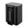 Кош за боклук Brabantia Bo Small 1006629, 7 л, Плавно и безшумно отваряне, Противоплъзгаща основа, Черен
