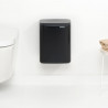 Κάδος Brabantia Bo Small 1006629, 7 L, Ομαλό και αθόρυβο άνοιγμα, Αντιολισθητική βάση, Μαύρο