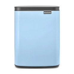 Кош за боклук Brabantia Bo Small 1006631, 7 л, Плавно и безшумно отваряне, Противоплъзгаща основа, Светлосин