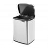 Cos de gunoi Brabantia Bo Small 1006630, 7 L, Deschidere lina si silentioasa, Baza antiderapanta, Inox