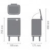 Кош за смет Brabantia Bo Small Hi 4L, Matt Black
