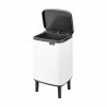 Cos de gunoi Brabantia Bo Small Hi 1006643, 7 L, Deschidere lina si silentioasa, Baza antiderapanta, Alb