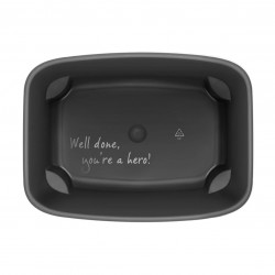 Brabantia Bo Small Hi 1006643 Trash Can, 7 L, Raised Design, Smooth and Quiet Opening, Non-Slip Base, White