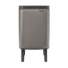 Cos de gunoi Brabantia Bo Small Hi 1006640, 4 L, Ridicat, Deschidere lina si silentioasa, Baza antiderapanta, Gri