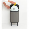 Cos de gunoi Brabantia Bo Small Hi 1006640, 4 L, Ridicat, Deschidere lina si silentioasa, Baza antiderapanta, Gri