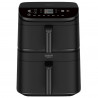 Cosori CAF-DC121 Turbo Tower Διπλή φριτέζα ζεστού αέρα, 2630W, 4.3/6.5 L, 7 προγράμματα, 30-230C, έλεγχος αφής, χρονοδιακόπτης, κρύοι τοίχοι, μαύρο