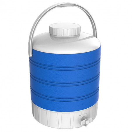Kale Termos 77778 Water Thermos, 12 L, Pouring Spout, Handle, Polyurethane Insulation, Blue/White