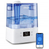 Υγραντήρας αέρα υπερήχων Levoit Classic 300S, 47 m2, 26W, 6 L, Smart, WiFi, Φωνητικές εντολές, Αυτονομία 60 h, Λευκό/μπλε