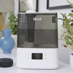 Levoit Classic 300S Ultrasonic Smart Humidifier, 47 m², 26 W, 6 L, Smart, WiFi, Voice Control, 60-Hour Run Time, White/Gray