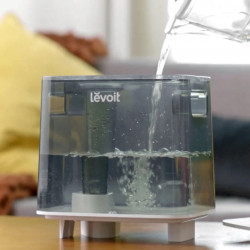 Levoit Classic 300S Ultrasonic Smart Humidifier, 47 m², 26 W, 6 L, Smart, WiFi, Voice Control, 60-Hour Run Time, White/Gray