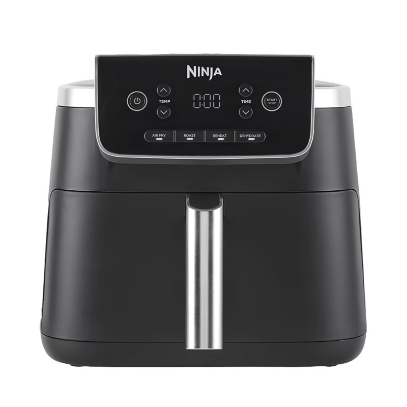 Фритюрник с горещ въздух Ninja AF140EU PRO, 1750W, 4.7 л, 40-240C, 4 програми, Таймер, AirCrisp, Незалепващо покритие, Черен