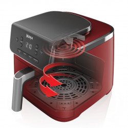 Φριτέζα ζεστού αέρα Ninja AF140EUCM PRO, 1750W, 4,7 l, 40-240C, 4 προγράμματα, χρονοδιακόπτης, AirCrisp, αντικολλητική επίστρωση, Μπορντώ