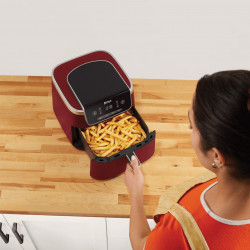 Ninja AF140EUCM PRO Hot Air Fryer, 1750W, 4.7 L, 40–240°C, 4 Programs, Timer, AirCrisp, Non-stick Coating, Burgundy
