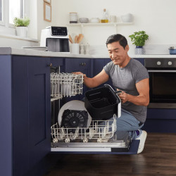 Φριτέζα ζεστού αέρα Ninja Max Pro AF180EUWH, 2000W, 6,2 l, 1,2 kg, 40-240C, 6 προγράμματα, Λευκό