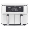 Friteuza dubla cu aer cald Ninja AF400EUWH, 2470W, 9.5 L, 6 programe, 40-240°C, Zone independente, Alb