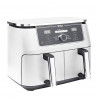 Ninja AF400EUWH διπλή φριτέζα θερμού αέρα, 2470W, 9,5 l, 6 προγράμματα, 40-240 C, ανεξάρτητες ζώνες, Λευκό