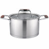 Oliver Voltz OV51210P24 Berlin Premium Collection Saucepan, 24 cm, 6.1 L, 18/10 Stainless Steel, Induction, Stainless Steel