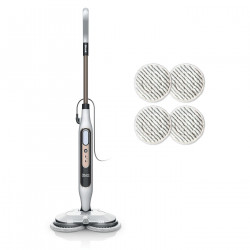 Gőztisztító Shark Steam & Scrub S8201EU, 1120W, 0,35 l, 3 fokozat, vegyszermentes tisztítás, 150 fordulat/perc, Steam Blaster, fehér színű