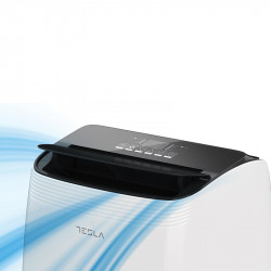 Φορητό κλιματιστικό Tesla TTMYW-12CHW, 1780W, 3 στάδια, λειτουργία θέρμανσης, WiFi, LED, ύγρανση, τηλεχειριστήριο, Λευκό