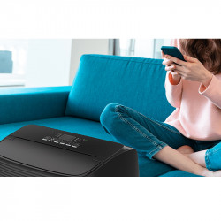 Tesla TTMYB-12CHW Portable Air Conditioner, 12,000 BTU, Energy Efficiency Class A, Wi-Fi, "I Sleep" Mode, 3 Speeds, LED Display, Remote Control, Black