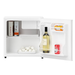 Хладилник мини Tesla RS0400ME, 43 l, Клас E, 100 kWh/година, Реверсивнa вратa, Бял