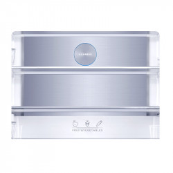 Хладилник с фризер Tesla RF5100FMBE, 250W, 511Л, Енергиен клас Е, Инвертор, Total No Frost, Metal Cooling, LED, Дисплей, Черно стъкло