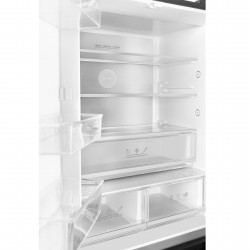 Хладилник с фризер Tesla RF5100FMBE, 250W, 511Л, Енергиен клас Е, Инвертор, Total No Frost, Metal Cooling, LED, Дисплей, Черен