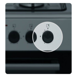 Aragaz electric combinat cu gaz Tesla CM6220SX, 8.1 kW, 56 L, Clasa A, 2 plite gaz, 2 plite electrice, Grill, 40-240°C, Inox