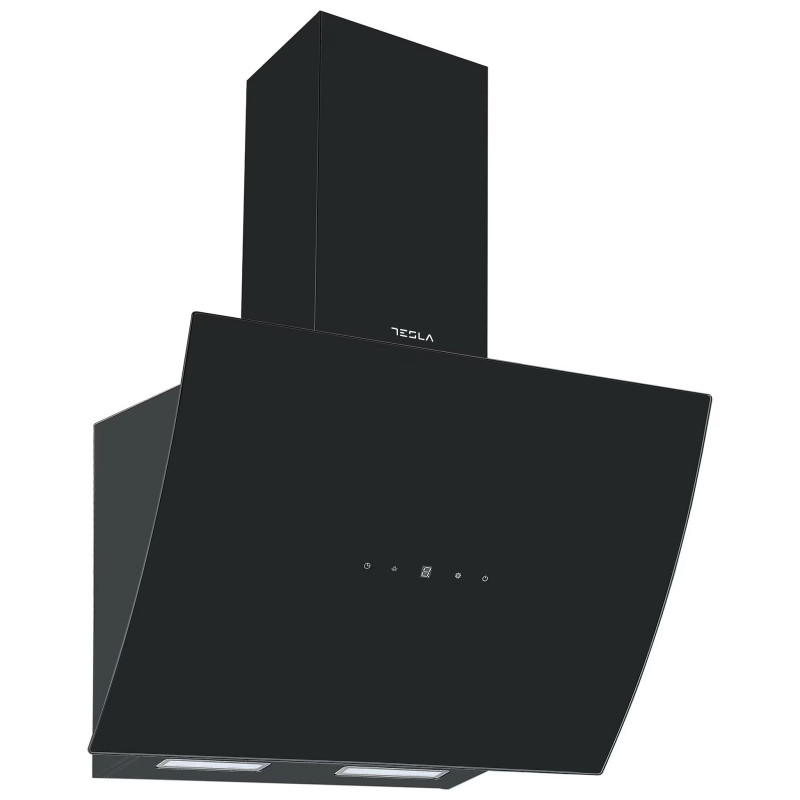 Hota incorporabila Tesla DD600AB, 190W, 1 motor, Decorativa, 60 cm, 630 m³/h, Filtre aluminiu, Negru