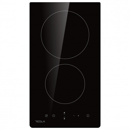 Plita incorporabila Tesla HV3201MB, 3300W, 9 trepte, Timer, Indicator caldura reziduala, Blocare copii, Negru