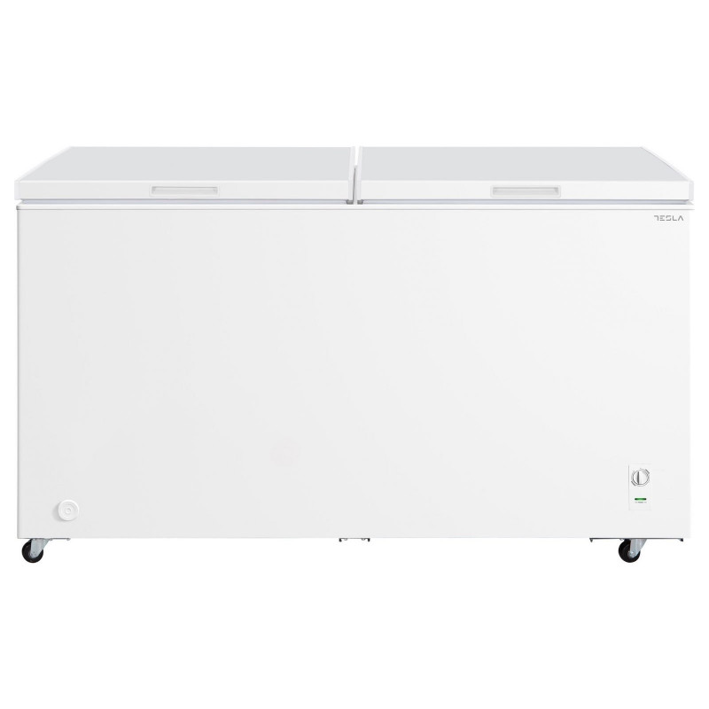 Congelator orizontal Tesla RH5001ME, 508 L, Clasa E, Control mecanic, Supercongelare, Scurgere, Alb