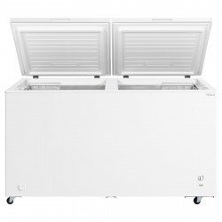 Congelator orizontal Tesla RH5001ME, 508 L, Clasa E, Control mecanic, Supercongelare, Scurgere, Alb