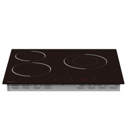 Plita vitroceramica incorporabila Tesla HV6300MB, 5700W, 9 trepte, Timer, Indicator suprafață fierbinte, Protectie copii, Negru
