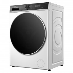 Пералня с предно зареждане Tesla WF81480T, 1900W, 8 кг, 1400об/мин, Инверторен мотор, Клас А, 14 програми, Бял/черен