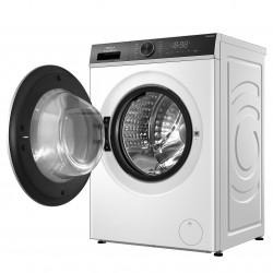 Пералня с предно зареждане Tesla WF81480T, 1900W, 8 кг, 1400об/мин, Инверторен мотор, Клас А, 14 програми, Бял/черен